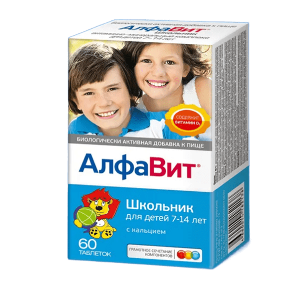 Alfavit Shkolnik (7-14 Yaş) Vitamin Kompleksi